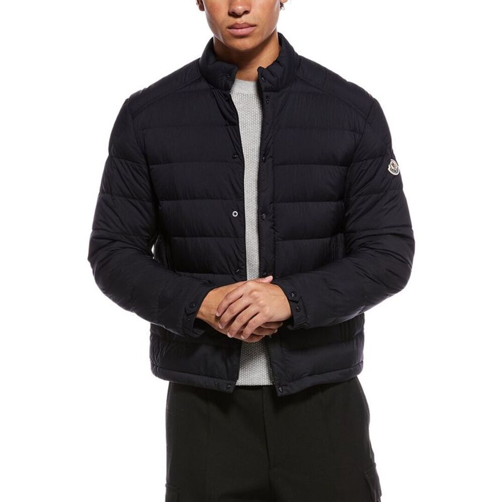 Moncler Mens  Selves Short Down Jacket, Blue
